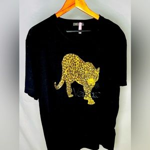 Swarovski crystal Versace Men’s embroidered tee. New never been worn. Limited E